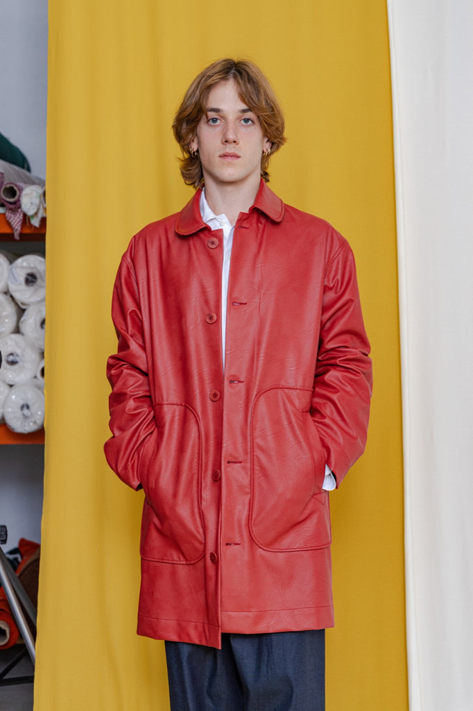 LAGOFRA Miramar Coat Blacknecked Red