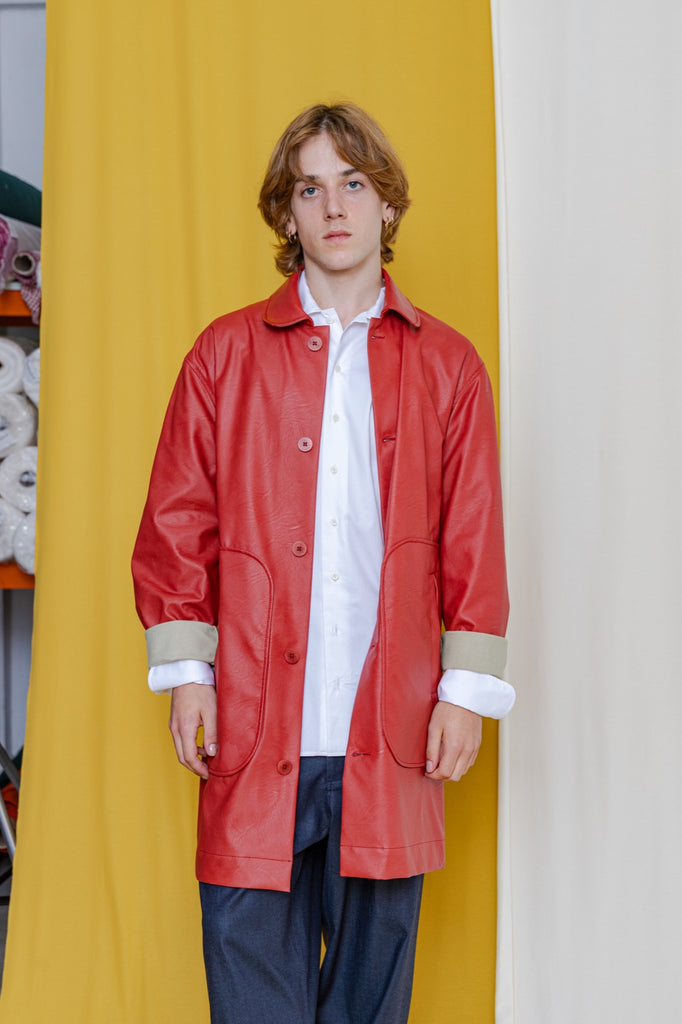 LAGOFRA Miramar Coat Blacknecked Red