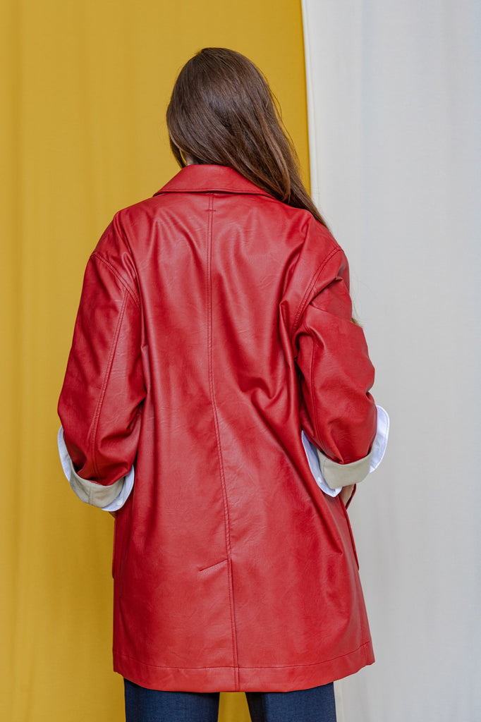 LAGOFRA Miramar Coat Blacknecked Red