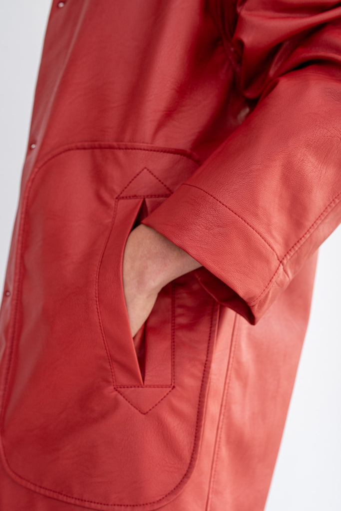 LAGOFRA Miramar Coat Blacknecked Red