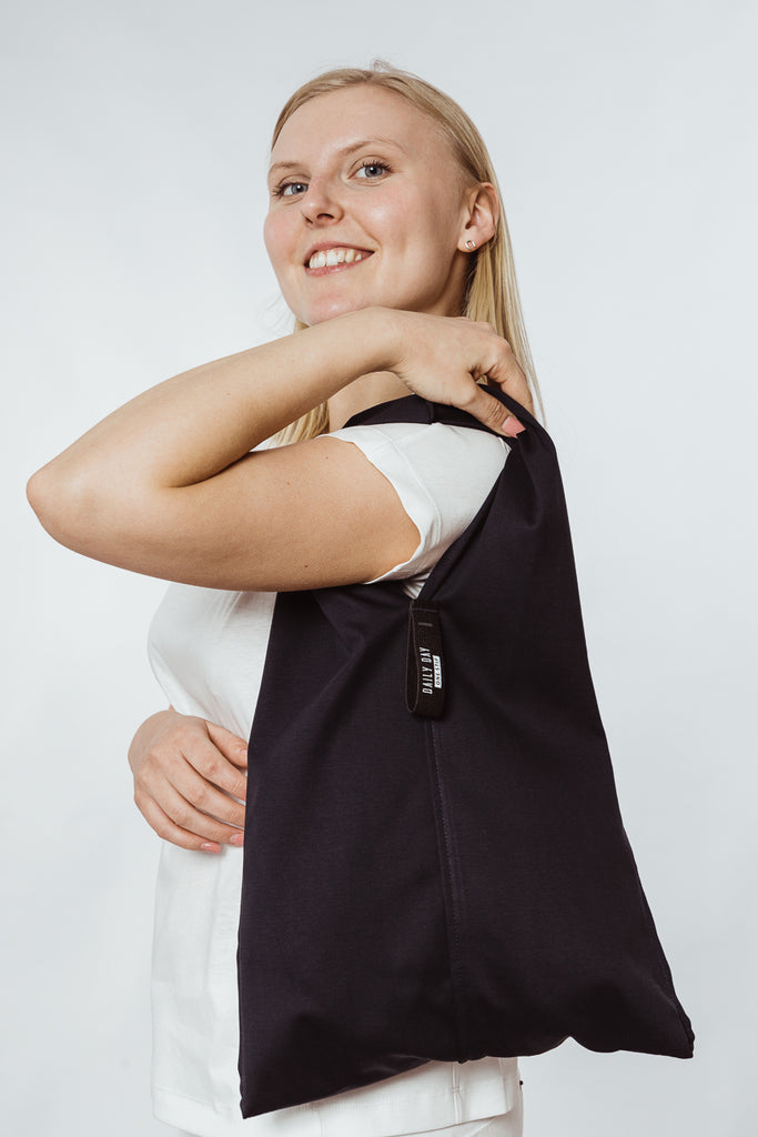 daily_day_one_strip_grocery_bag_navy_blue